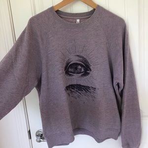 RVCA Purple Crew Neck Sweater